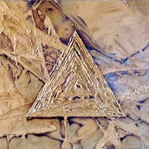 Space Structure - The Pyramid Putty, oil on panel / 1995